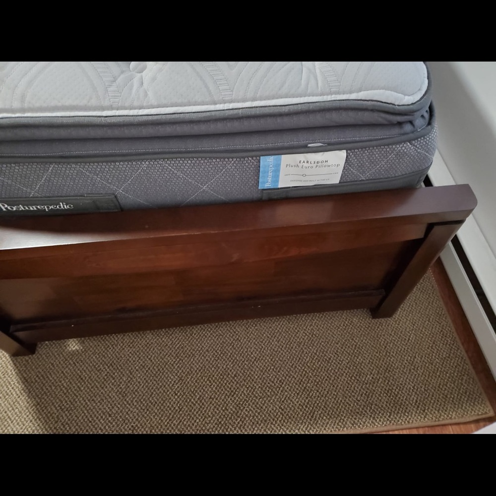 Twin size bed with mattress and box spring. - Picture 3 of 7